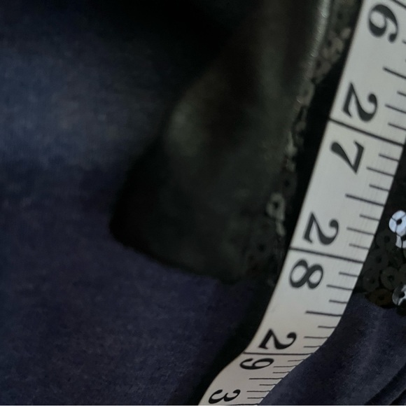 SPANX Black Shimmer Sequin High Waisted Leggings Sz XL Women - Picture 6 of 9